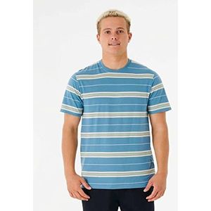 RIP CURL S64103280 T-shirt, volwassenen, uniseks, blauw stof, standaard