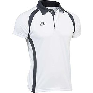 ASIOKA - Sportief poloshirt voor volwassenen - Sportshirt Unisex - Technisch T-shirt met kraag en korte mouwen - Kleur marineblauw/wit