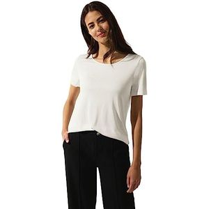 STREET ONE Zomershirt met split, off-white, 36