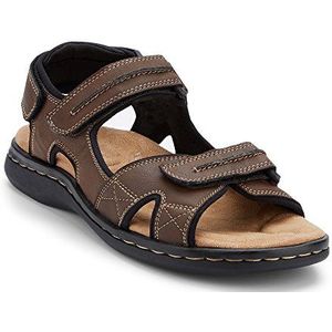 Dockers Men's Newpage Leather Sporty Sandal, Briar, 13 D(M) US