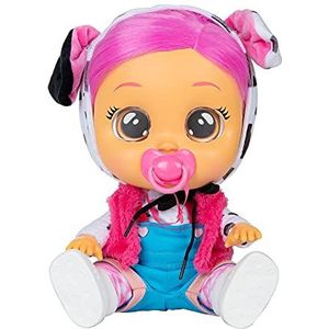 BEBÉS LLORONES Dressy Dotty Dalmatiërs, interactieve pop, die echt huilt, met haarstyling, kleding en speelaccessoires, ideaal speelgoed en cadeau voor jongens en meisjes, vanaf 2 jaar