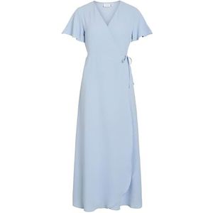 Vilovie S/S Wrap Maxi Jurk, Kentucky Blue., 42