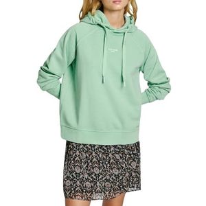 Pepe Jeans Dames Felicity Hoodie, Sweatshirt, Groen, L, Groen (lichtgroen), L