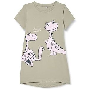 NAME IT Nmfjenbi Ss Tunic T-shirt voor meisjes, Bos Mist, 92