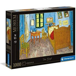 Clementoni Puzzels voor volwassenen - Van Gogh - Chambre Arles, Museum Puzzel 1000 Stukjes, 14-99 jaar - 39616