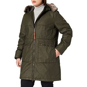 Camel Active Womenswear Damesmantel, olijfgroen, 42