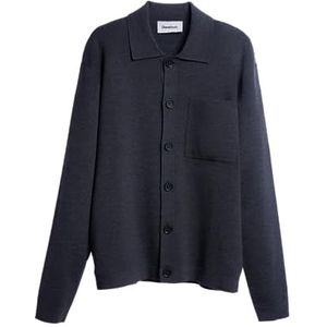 Diana Studio Heren grijs, gebreid hemd, XL, grijs, XL