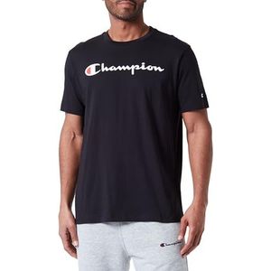 Champion Legacy Icons S/S T-shirt met ronde hals, zwart, S heren SS24, Zwart, S