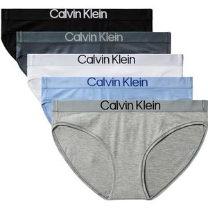 Calvin Klein - Bikinibroekje - Zwart/Wit/Grey HTR/Eggshell PI - Set van 5