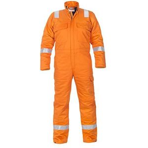 Hydrowear 043540OR Morra winteroverall met 2 borstzakken, 80% katoen/19% polyester/1% antistatisch, middelgroot formaat, oranje