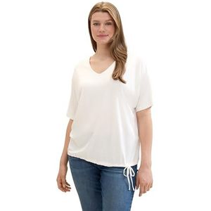 TOM TAILOR T-shirt voor dames, 10315 - Whisper White, 54 Grote maten