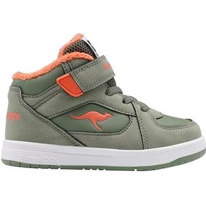 KangaROOS Unisex baby K-CPI Kalino Mid Ev sneakers, Olive Flame, 23 EU