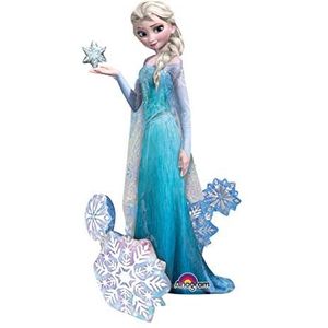 Amscan 110087-01 - Air Walker folieballon Frozen Elsa de sneeuwkoningin, afmetingen 88 x 144 cm