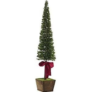 DKD Home Decor Kerstboom van polyester, 16 x 16 x 75 cm