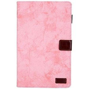 Beschermhoes cartoon voor Samsung Galaxy Tab S5 (2019) SM-T720/T725, materiaal PU Soft Shell Clamshell rondom bescherming valbestendig en krasbestendig, roze