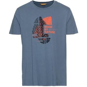 camel active T-shirt 1/2 mouw, denim blue, M