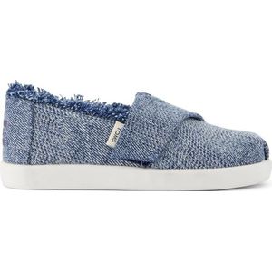 TOMS Alpargata klassieke instapper espadrille, donkere hemel getextureerde denim met rafels, 13 UK, Dark Sky Getextureerde Denim Met Fray, 32.5 EU