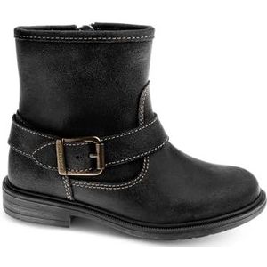 Pablosky Leren meisjeslaarzen met ritssluiting, Zwart, 36 EU