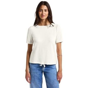 Street One Zacht structuurshirt voor dames, off-white, 36