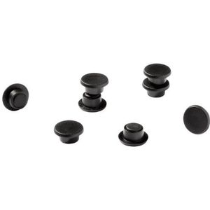 Durable 475101 magneten, industriële verpakking, 15 mm, 75p, zwart, 20 st.