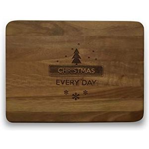 Engraved House""Christmas"" Walnoot Hout Snijplank