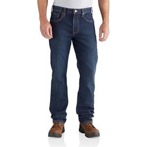 Carhartt Robuuste Flex Relaxed Straight Jeans voor heren, Superieur, 32W x 30L
