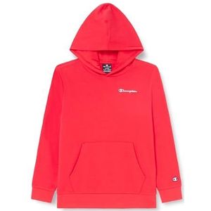 Champion Legacy Icons B-Ultralight Spring Terry Small Script Logo Sweatshirt met capuchon voor kinderen en jongens, Rood, 9-10 jaar