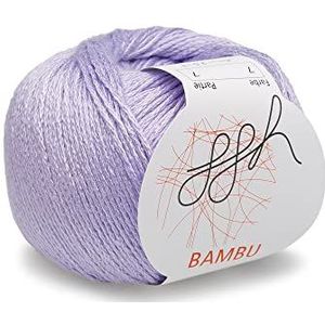 ggh Bambu - zachte viscose wol van bamboe - 50g wol voor breien of haken - kleur 007 - lila
