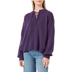7 For All Mankind Lace Cashmere Wool Sweater, Violet, Standaard