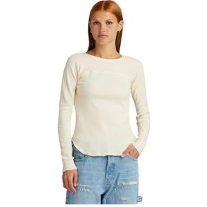G-STAR RAW Swedish Army Slim Long Sleeve, beige (antiek wit D24536-d527-g286), XXS