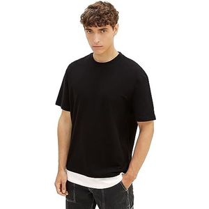 TOM TAILOR Denim T-shirt voor heren, 29999 - Black, XL