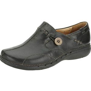 Clarks - Un Loop - Schoenen - Zwart - Leer - Lichtgewicht en Ademend