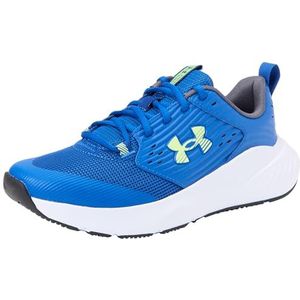 Under Armour UA Charged Commit TR 4 Trainingsschoen voor heren, Tech Blue Distant Gray Morph Green, 41 EU