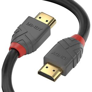LINDY 36951 - HDMI-kabel 2.1 Anthra Line High Speed 0,5 meter met Ethernet, 10k@120Hz HDMI 2.1 3D 1080p HDCP 2.3 120Hz 144Hz HDR ARC CEC ATC, ATC-getest, TV OLED, Monitor, Xbox, Blu-Ray, Soundbar