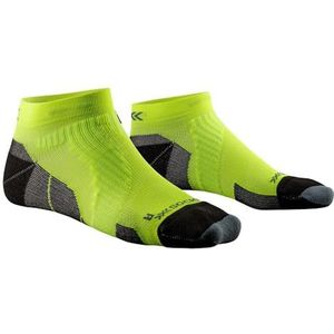 X-Socks® Run Perform Low Cut, Fluo Yellow/Opaal Zwart, 35-38