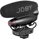 JOBY Wavo PRO DS Professionele on-camera directionele shotgun microfoon, Rycote Technology Shock Mount, laag uitgesneden filter, ingebouwde LED's, CSC, spiegelloos, vlogging, Youtuber, contentmakers
