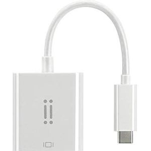 aiino - USB-naar-C VGA-adapter, lengte 15 cm, compatibel met MacBook, verbinding met externe apparaten: TV, VGA-monitor, projector - wit
