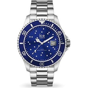 Ice-Watch - ICE steel Blue cosmos silver - Dames zilver horloge met metalen armband - 016773 (Medium)