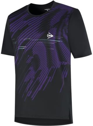 Dunlop - Game 1 - T-shirt - Zwart/Violet Indigo