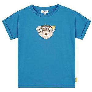 Steiff T-shirt voor jongens, korte mouwen, mediterranian blue, Mediterranian Blue, 92 cm