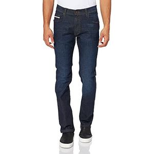 bugatti Heren Jeans Denim Modern Fit Five-Pocket Katoen Stretch, blauw, 32W x 30L