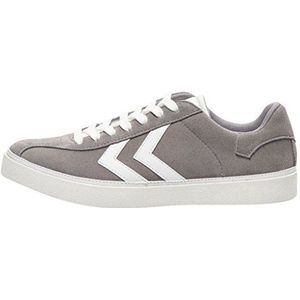 hummel Heren Diamant Suede Sneakers, grijs, wit, grijs, wit, 44 EU