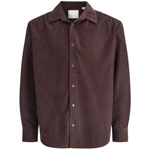 Jprccascot Corduroy L/S Shirt, Black Coffee, L