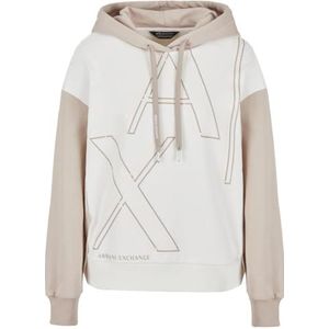 Armani Exchange Vrouwen duurzaam, Big Front Printed logo, Sweatshirt, Journal, L, Journal, L