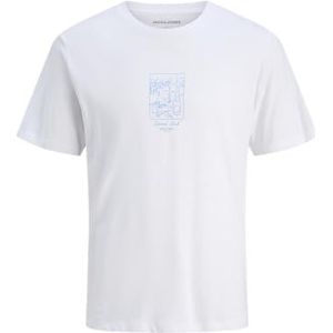 JACK & JONES Jjkai Tee Ss Crew Neck, wit, XL