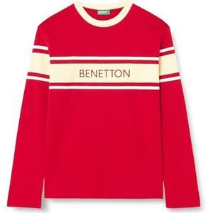 United Colors of Benetton Uniseks T-shirt voor kinderen en jongeren, Rood 0 V3, 150