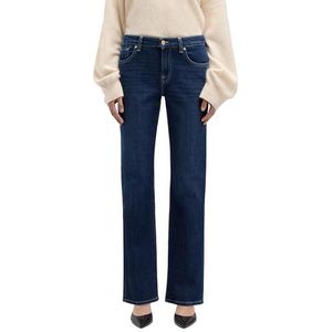 7 For All Mankind Calie Straight Oceandrift, Donkerblauw, 23W