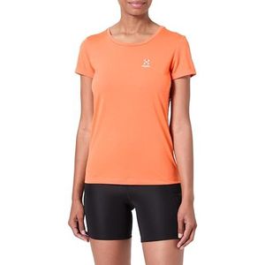 Haglöfs 605158_4N8 Ridge Hike Tee T-Shirt Dames Flame ORANGE Maat S, flame orange, S