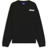 HUGO - Nyro 10273551 - T-shirt - Zwart - Losse Pasvorm - Lange Mouwen