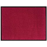 Effen deurmat Plain wasbaar 30°C - rood 60x80 cm